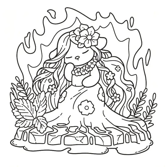 cozy Hawaii coloring book värityskirja
