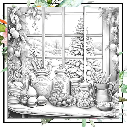 Winter warmth coloring book värityskirja