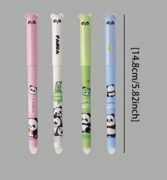 Lähikuva kädestä kirjoittamassa sinisellä pyyhittävällä Magic Pen -kynällä paperille ja poistamassa kirjoitusvirhettä kynän päässä olevalla muovisella kitka-alueella