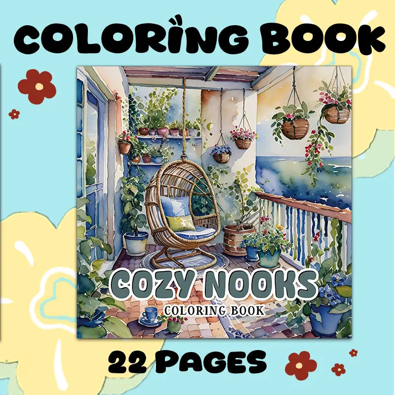 Cozy nooks coloring book värityskirja