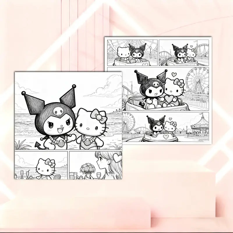 Valentine's Day coloring book värityskirja