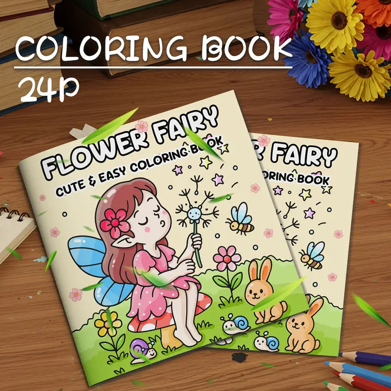 Flower fairy coloring book värityskirja