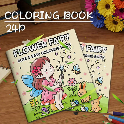 Flower fairy coloring book värityskirja