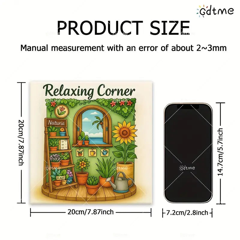 Relaxing corner coloring book värityskirja