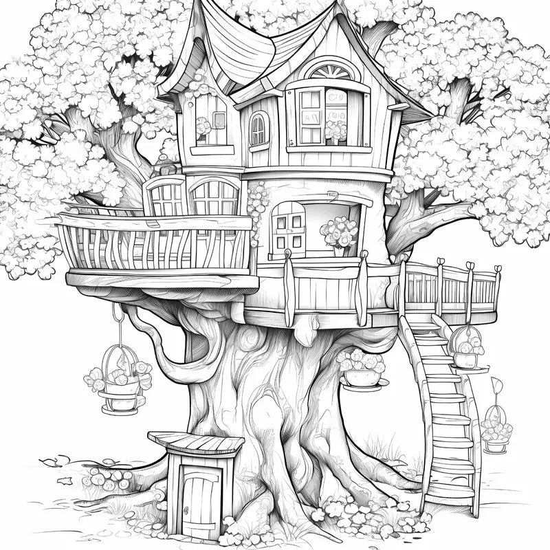 Fairy castle coloring book värityskirja