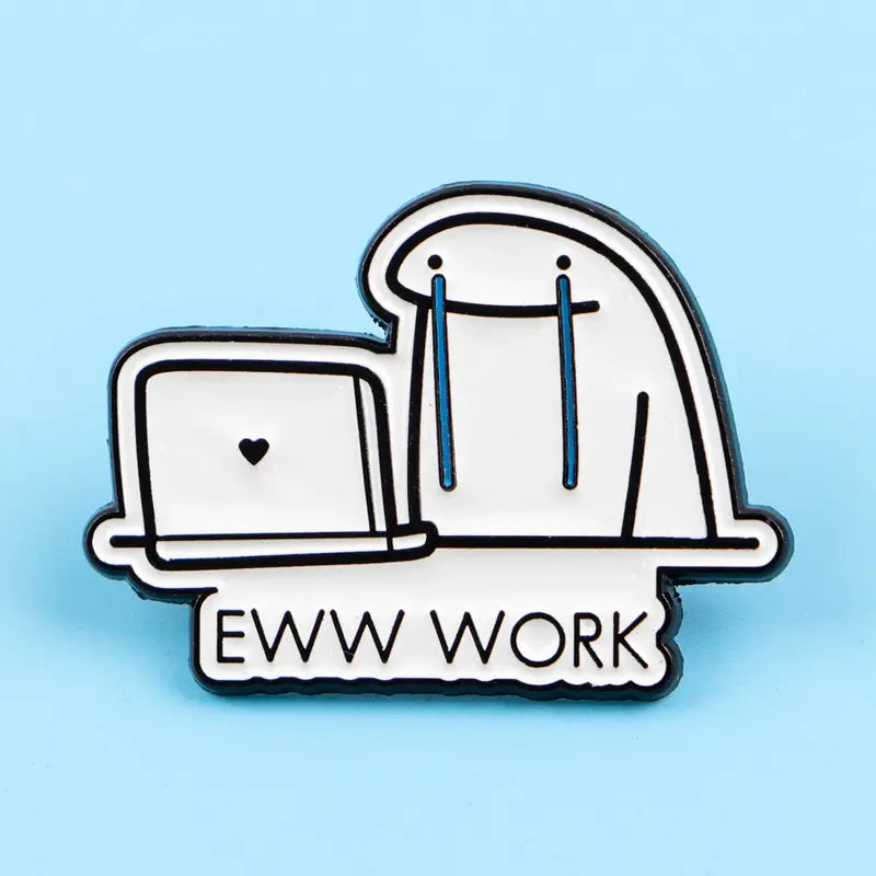 Emalinasta vaatteisiin tai laukkuihin kiinnitettäväksi