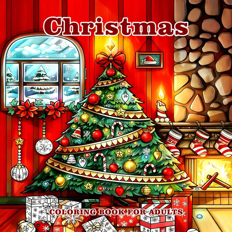 Christmas coloring book värityskirja