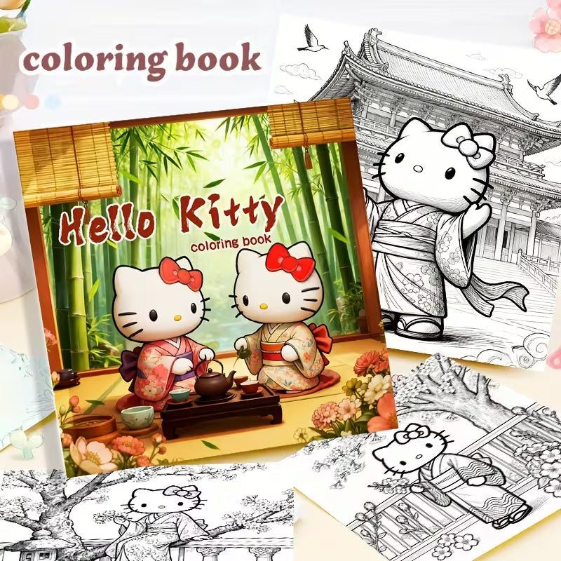 Hello Kitty coloring book värityskirja