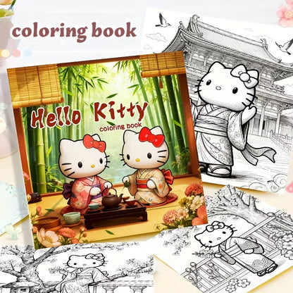 Hello Kitty coloring book värityskirja