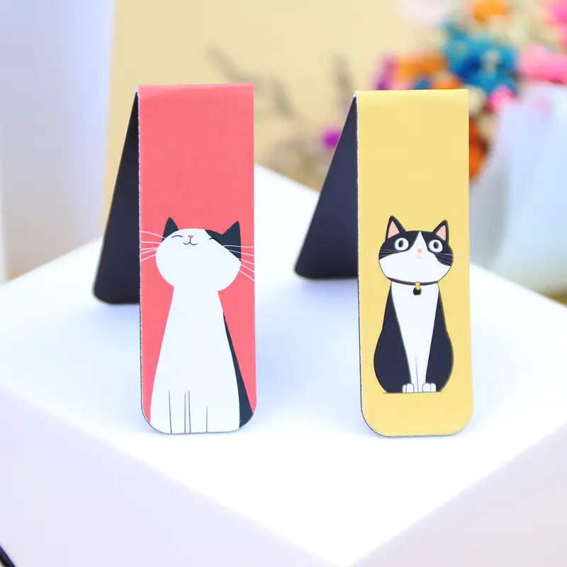 1 kpl Kissan oikukkaat kissan magneettiset kirjanmerkit