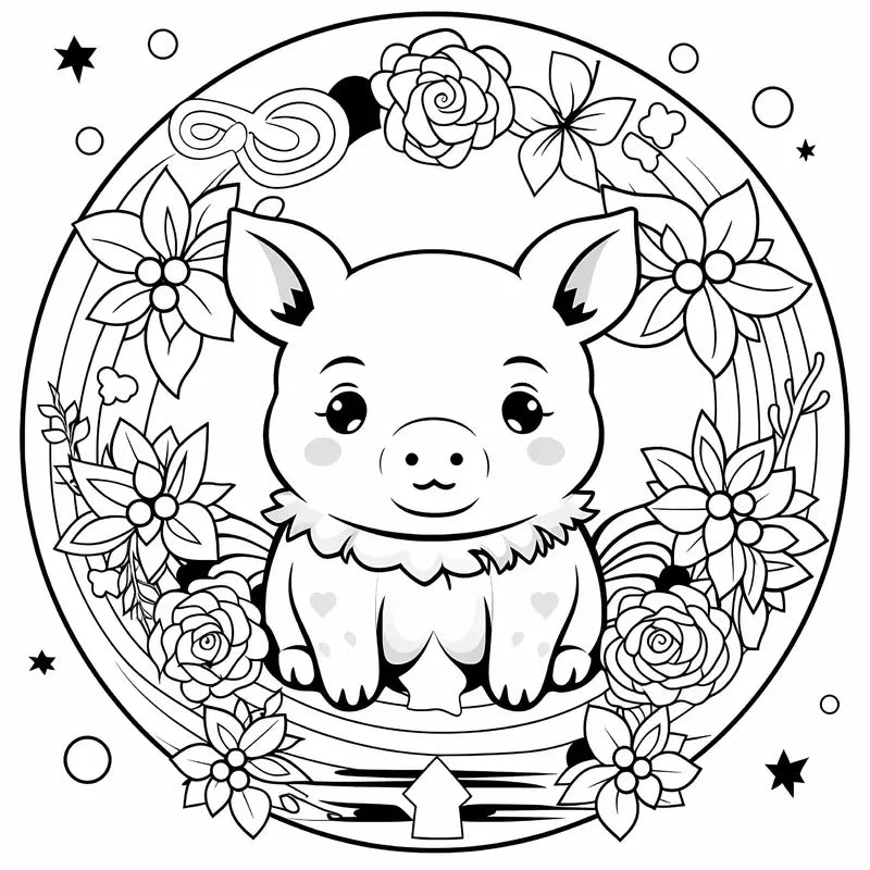 Lovely forest animals coloring book värityskirja