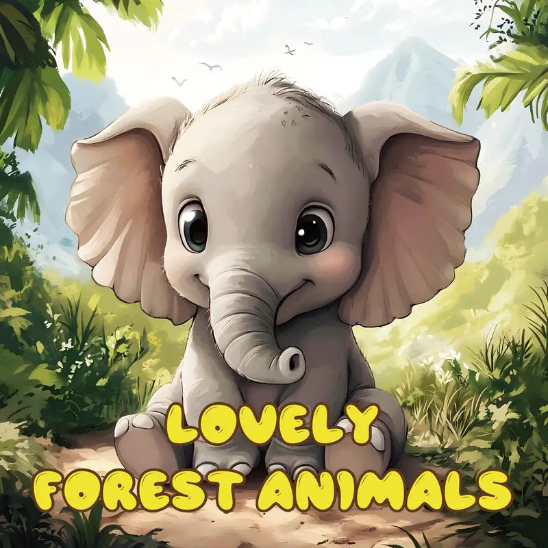 Lovely forest animals coloring book värityskirja