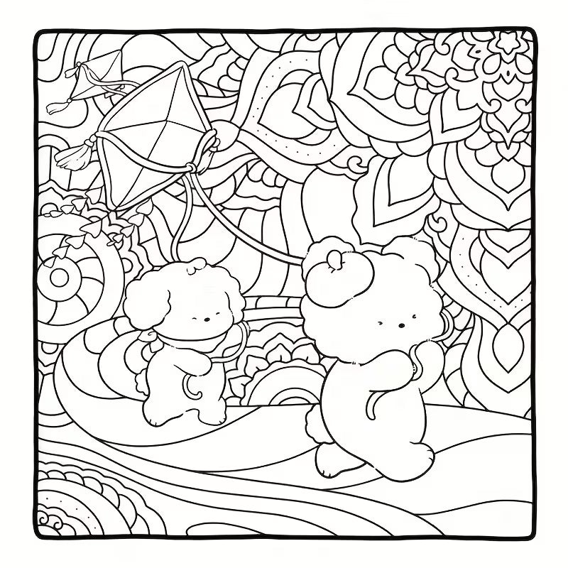 Patterns world coloring book värityskirja 38 pages