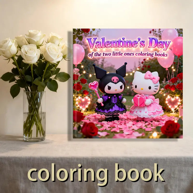 Valentine's Day coloring book värityskirja