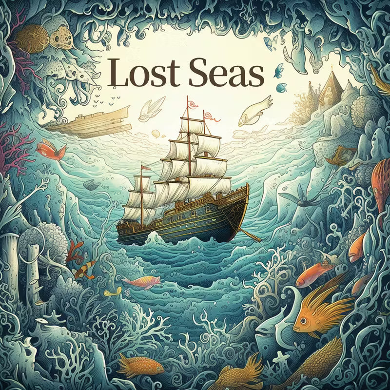 Lost seas coloring book värityskirja