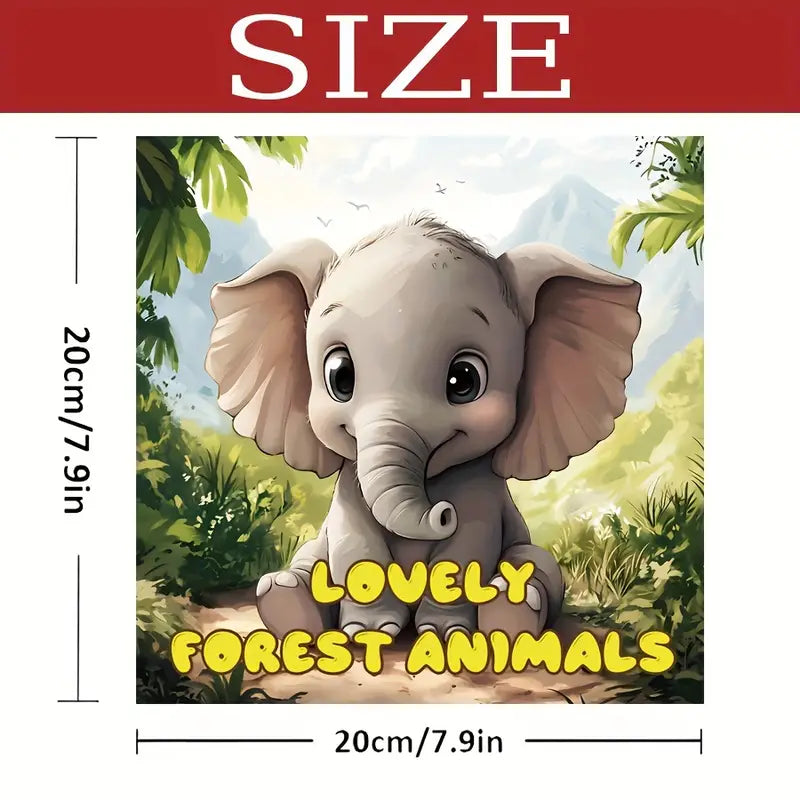 Lovely forest animals coloring book värityskirja