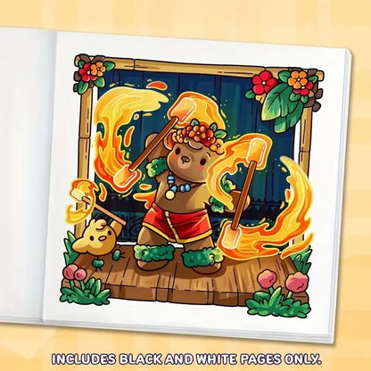 cozy Hawaii coloring book värityskirja