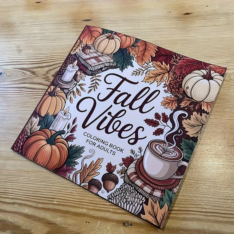 Fall vibes Värityskirja coloring book