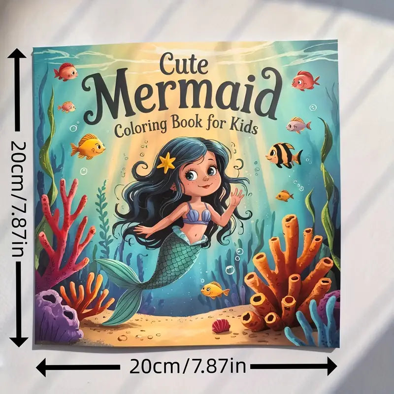 Cute Mermaid coloring book värityskirja