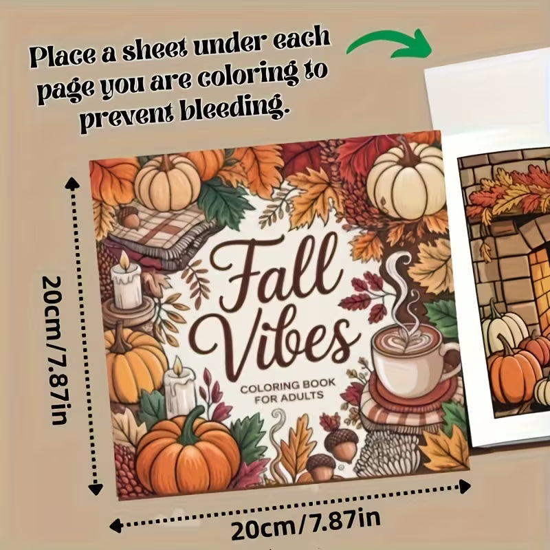 Fall vibes Värityskirja coloring book
