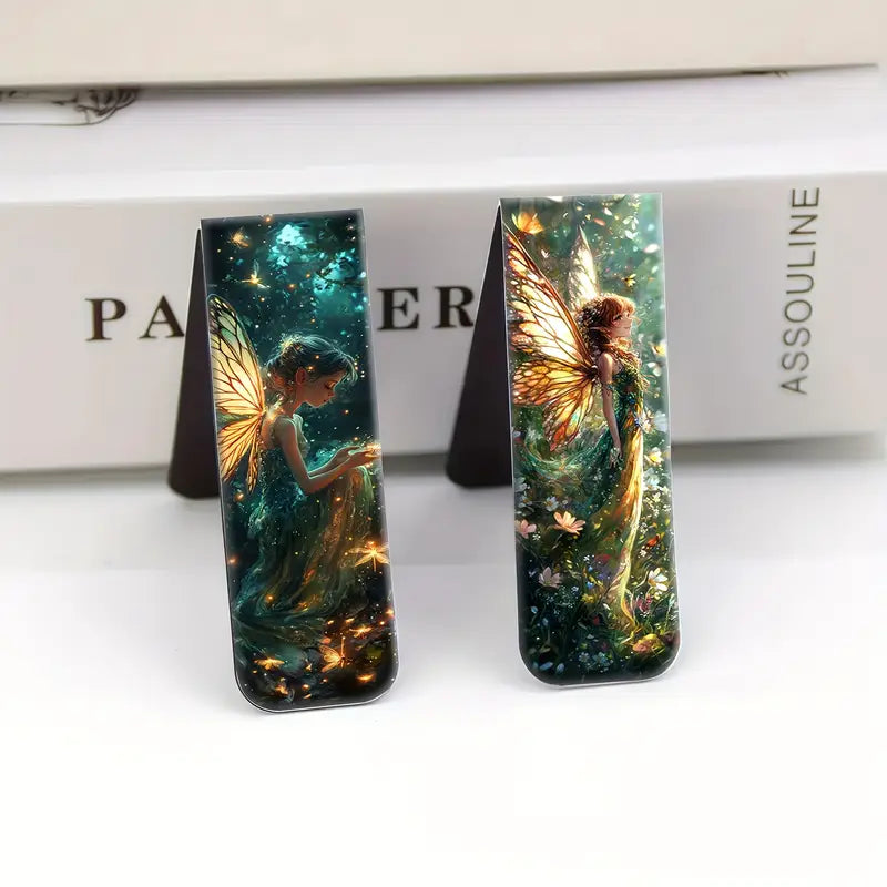 1 kpl magneettisia kirjanmerkkejä keijuteemalla