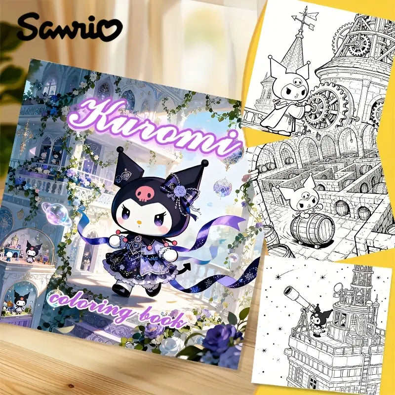 Kuromi coloring book värityskirja