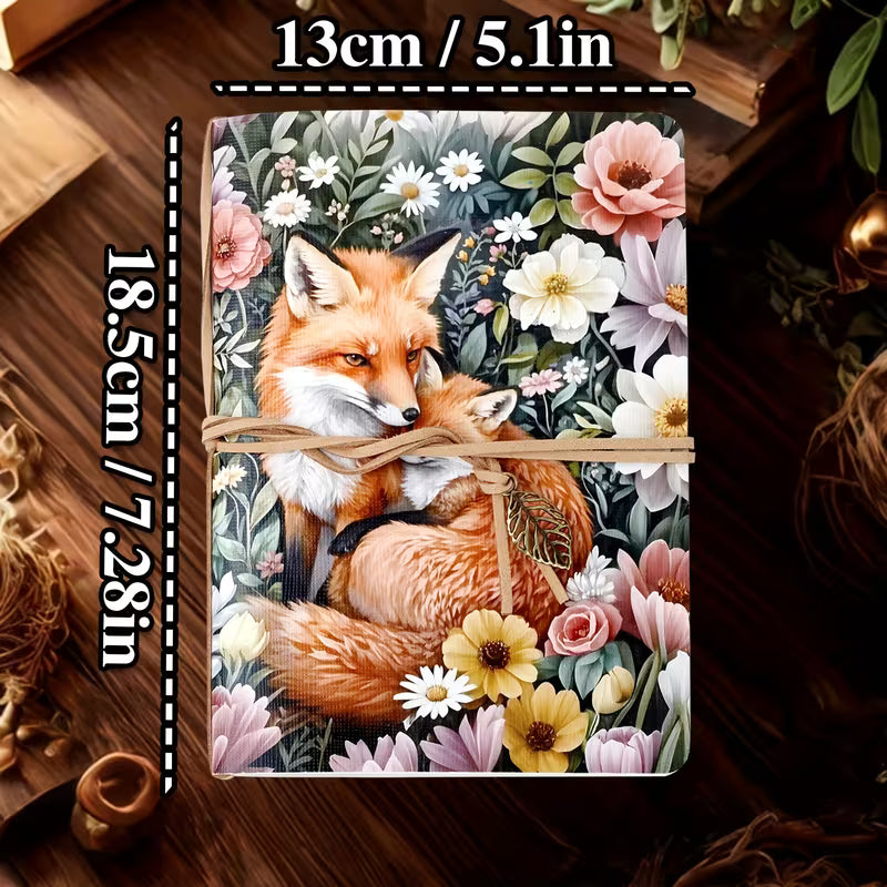 A5 ja 80-sivuinen retro-kettueläinluonnoskirja