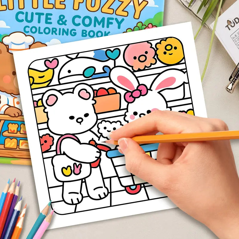 Little fuzzy coloring book värityskirja