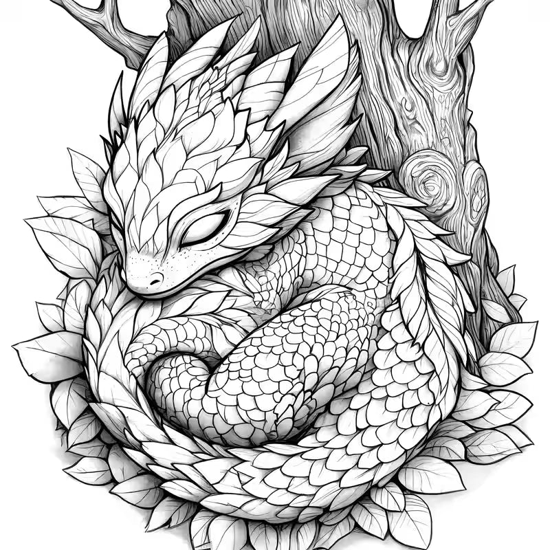 Magical dragon coloring book värityskirja