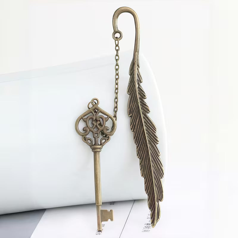 Viktoriaanisen tyylin metalliset höyhenkirjanmerkit