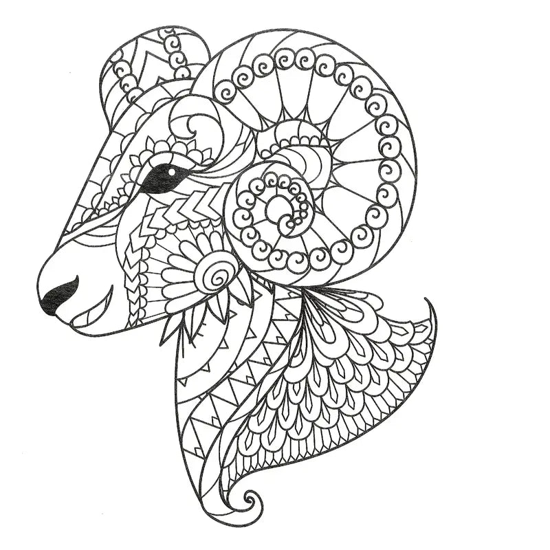 Mandala Animal coloring book värityskirja