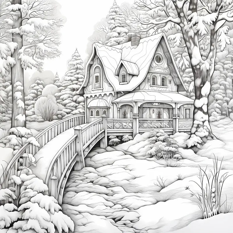 Winter warmth coloring book värityskirja