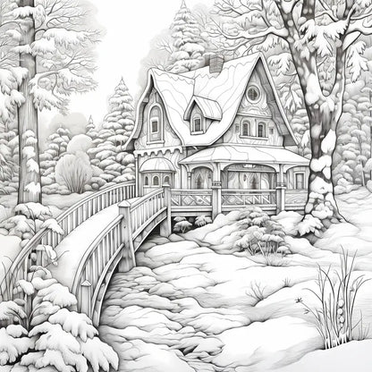 Winter warmth coloring book värityskirja