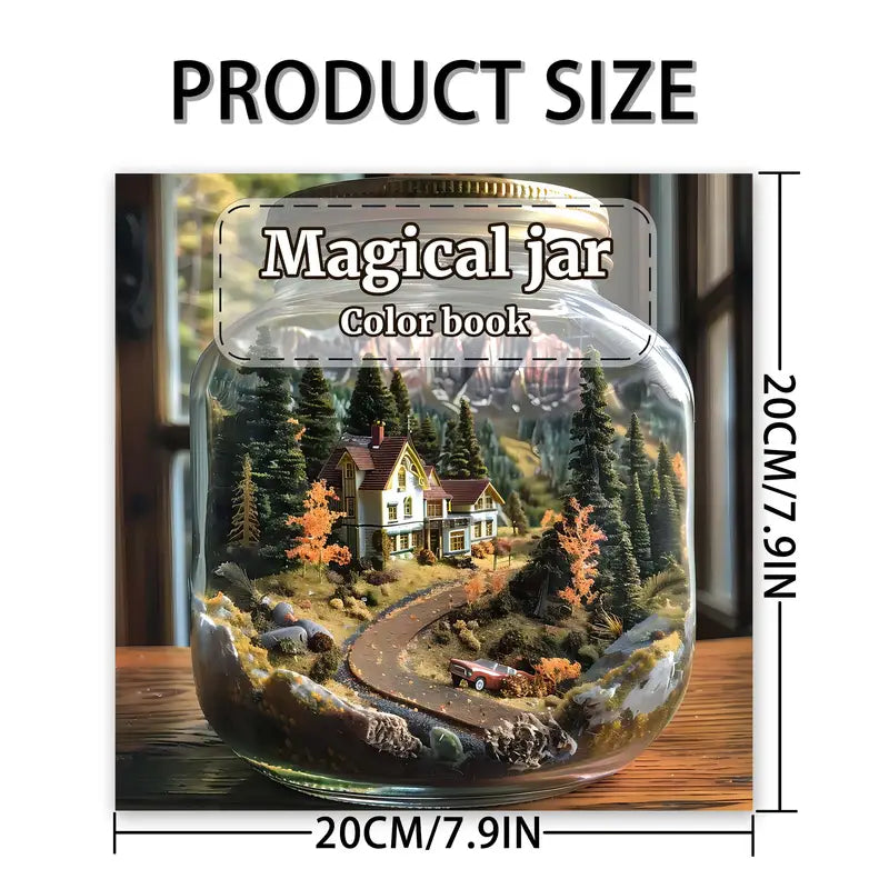 Magical jar coloring book värityskirja