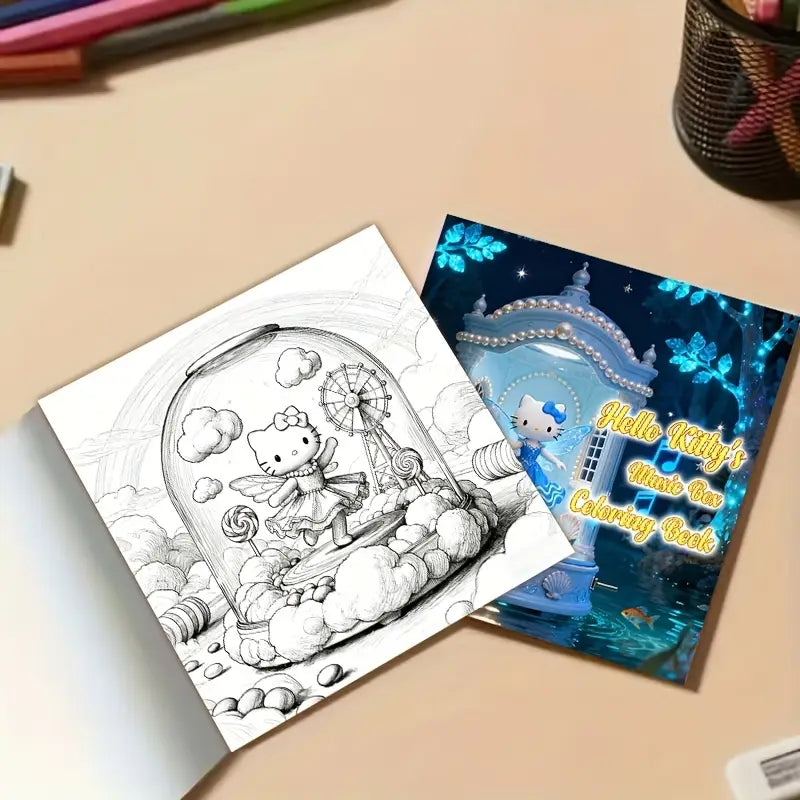 Hello Kitty's Music Box  coloring book värityskirja