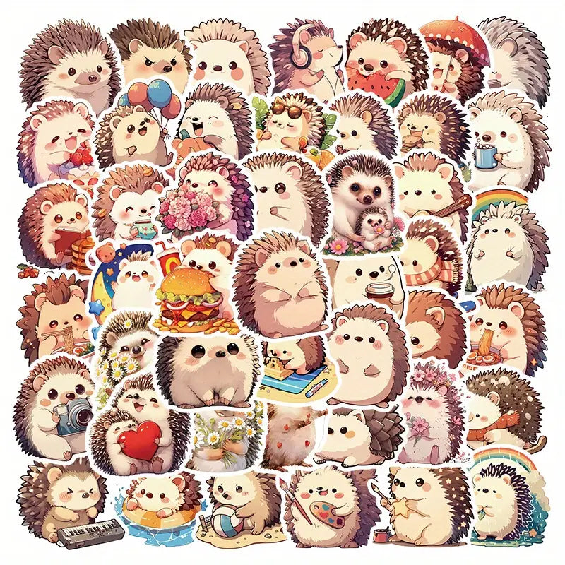 1kpl Söpöt piirretty siilitarrat - Vedenpitävä