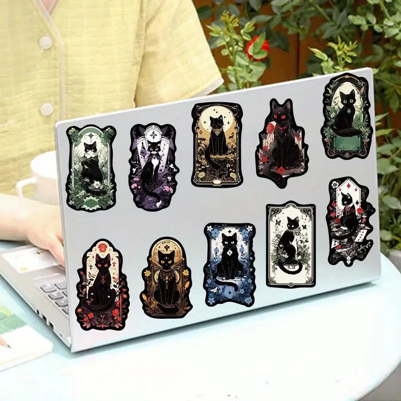 1kpl Mystiset mustat kissat -vinyylitarrat