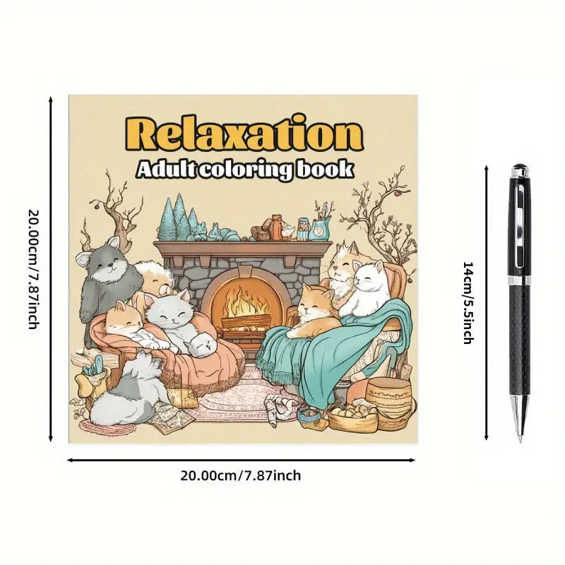Relaxation coloring book värityskirja