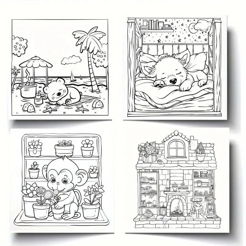 Relaxation coloring book värityskirja