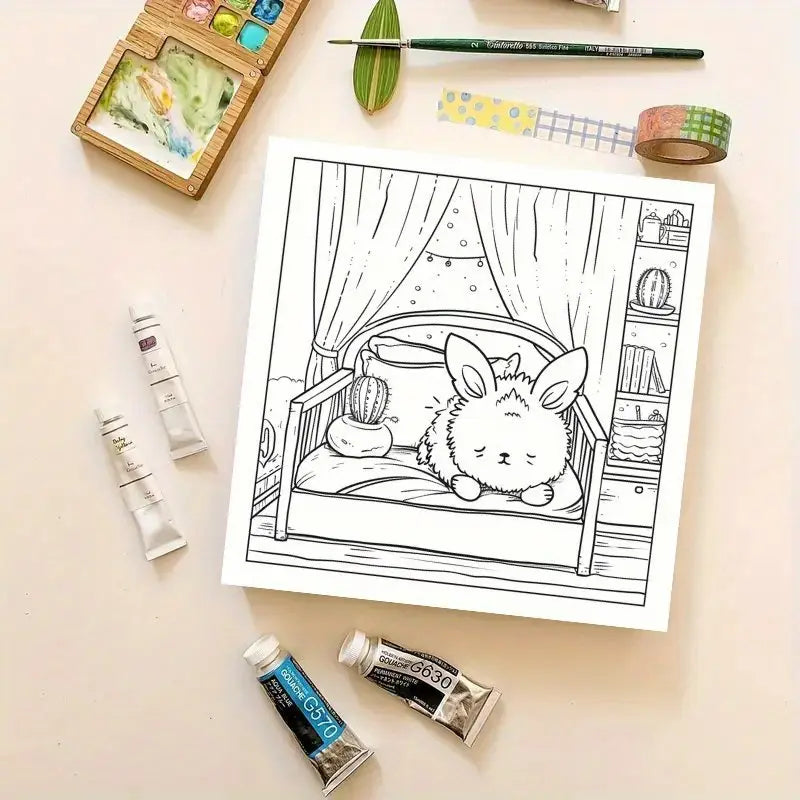 Relaxation coloring book värityskirja