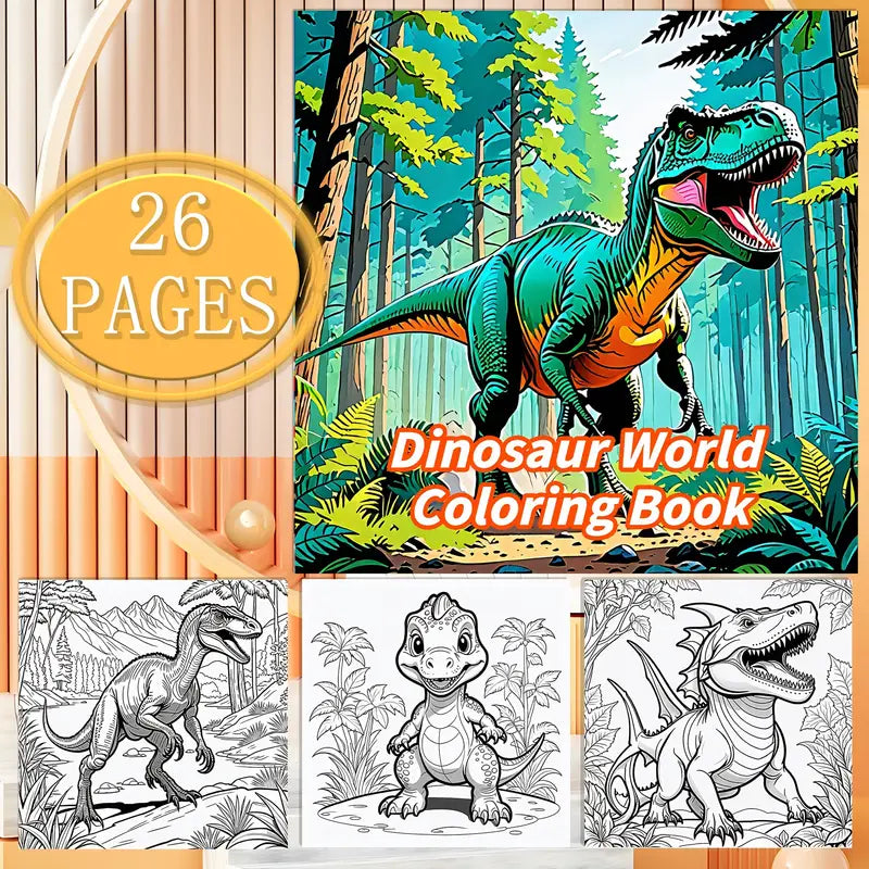 Dinosaur World coloring book värityskirja