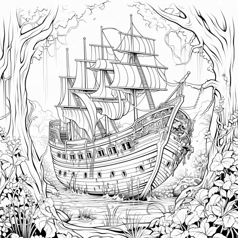 Lost seas coloring book värityskirja