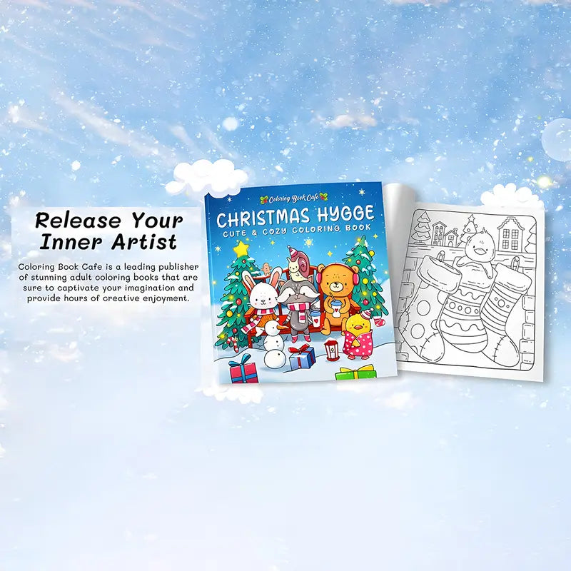 Christmas hygge coloring book värityskirja