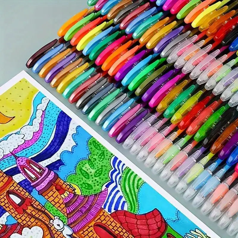 24 metallista kimallusta sisältävää vesivärikynää