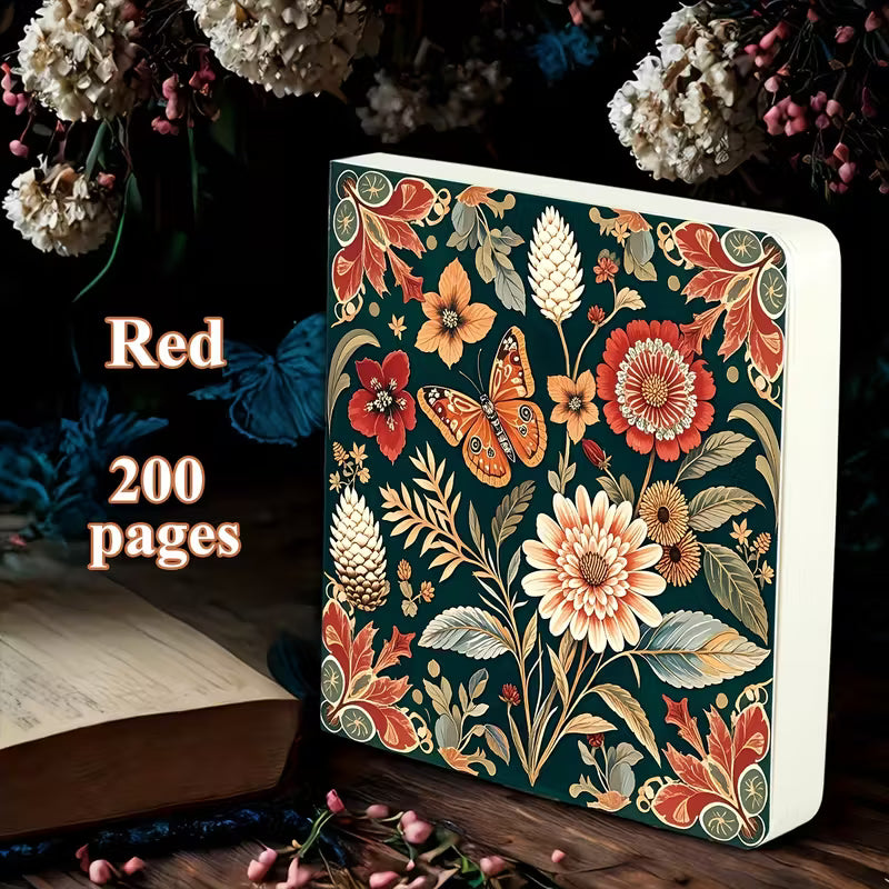 1 kpl perhosaiheinen 200-sivuinen luonnoskirja