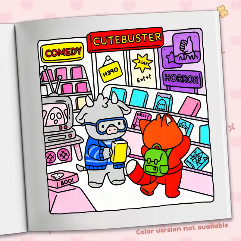 90s Cuties coloring book Värityskirja