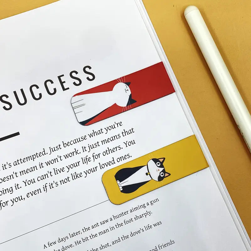 1 kpl Kissan oikukkaat kissan magneettiset kirjanmerkit