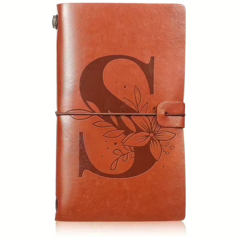 Kukka-alkukirja S PU-nahkainen matkapäiväkirja
