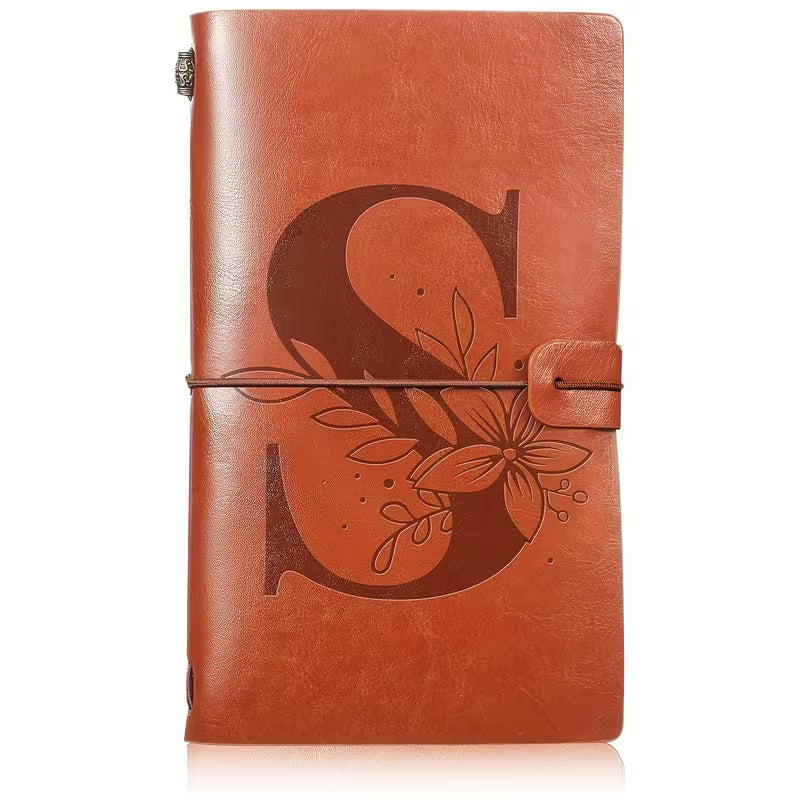 Kukka-alkukirja S PU-nahkainen matkapäiväkirja