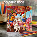 Goofy and donald -värityskirja coloring book